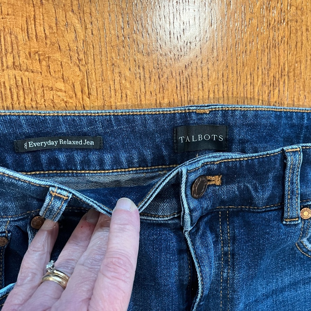 Talbots Everyday Relaxed Jean High Rise Stretch - Picture 5 of 10
